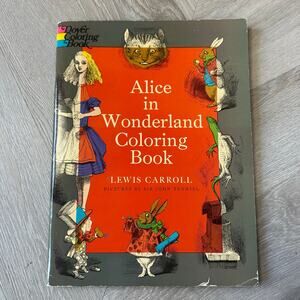 Alice in Wonderland Dover Coloring Book Lewis Carroll Sir John Tenniel 1972
